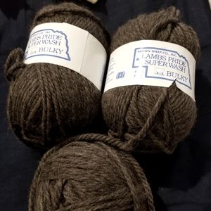 3 skeins lambs pride SW yarn